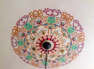 风管处超长吊筋天棚检修口图片