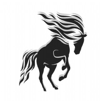 中国风黑马奔腾元素设计
