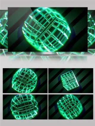 旋转时尚彩色动感万花筒时空隧道