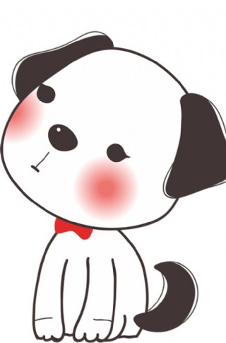 小狗png 卡通 手绘 矢量