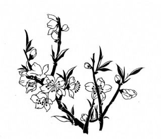 白描矢量卡通动物