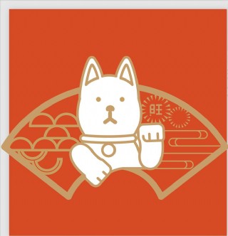 矢量卡通招财猫