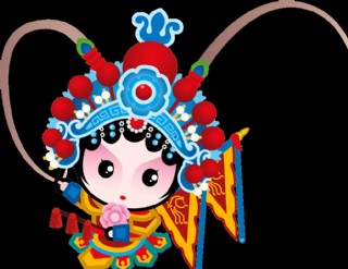 q版卡通京剧刀马旦