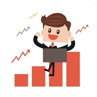 业绩指标矢量素材