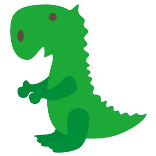 卡通矢量简约儿童玩具小恐龙