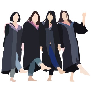 毕业生人物剪影