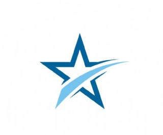 创意五角星logo图标标志设计