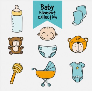 手绘婴儿用品