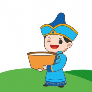 蒙古族男孩简笔画图片