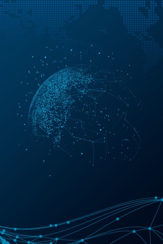 蓝色大数据科技背景