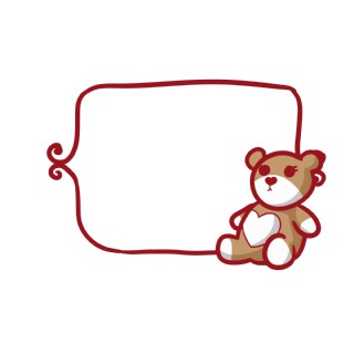卡通可爱小熊标题装饰素材