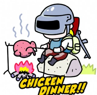 绝地求生吃鸡矢量图