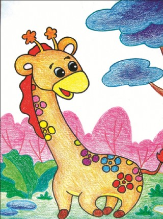 儿童画卡通画爱情图片